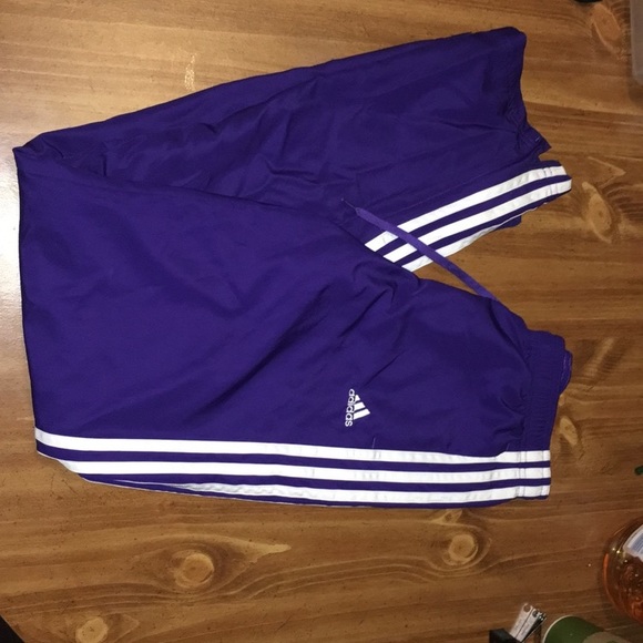 adidas Pants - Size XS adidas purple track pants